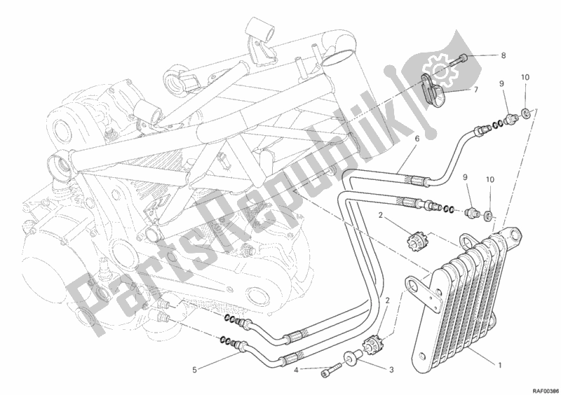 Todas las partes para Enfriador De Aceite de Ducati Monster 795 EU Thailand 2012